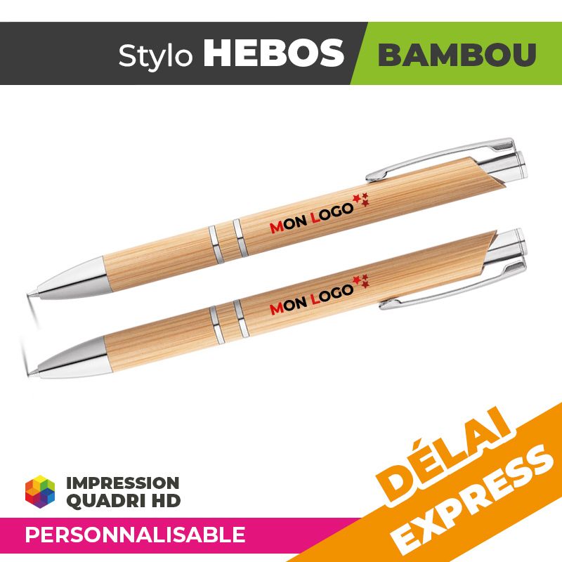 Stylo Personnalisé en Bambou - HEBOS